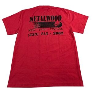 Metalwood Studio Red Graphic Golf T-Shirt Mens Small Tour Edition Streetwear